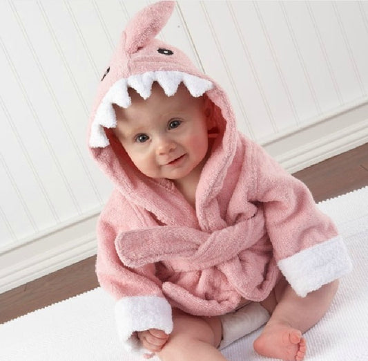 Kids' Hooded Animal Bathrobe