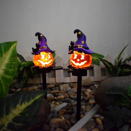 Solar Halloween Pumpkin Lantern