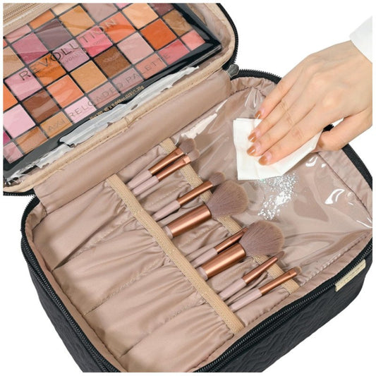 Double-Layer Cosmetics Bag