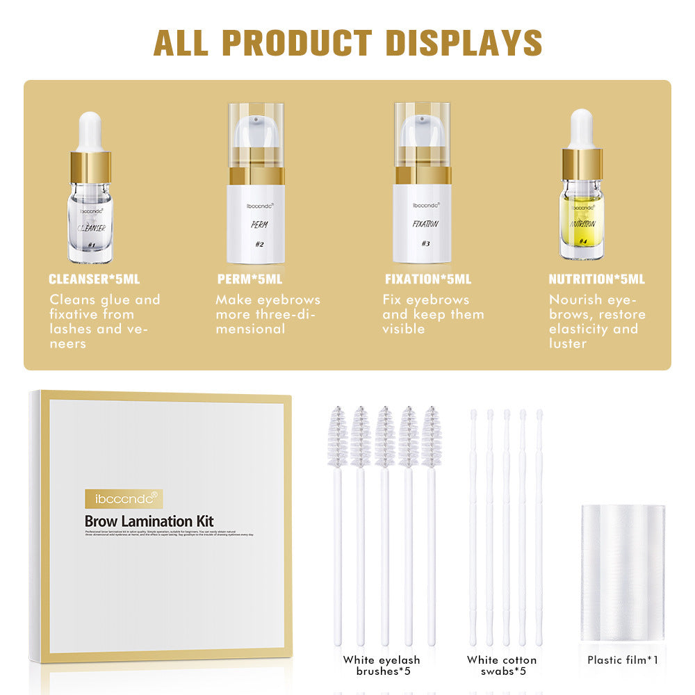 Ironing Set Golden Box Wild Eyebrow Quick Shaping Eyebrow Ironing Agent