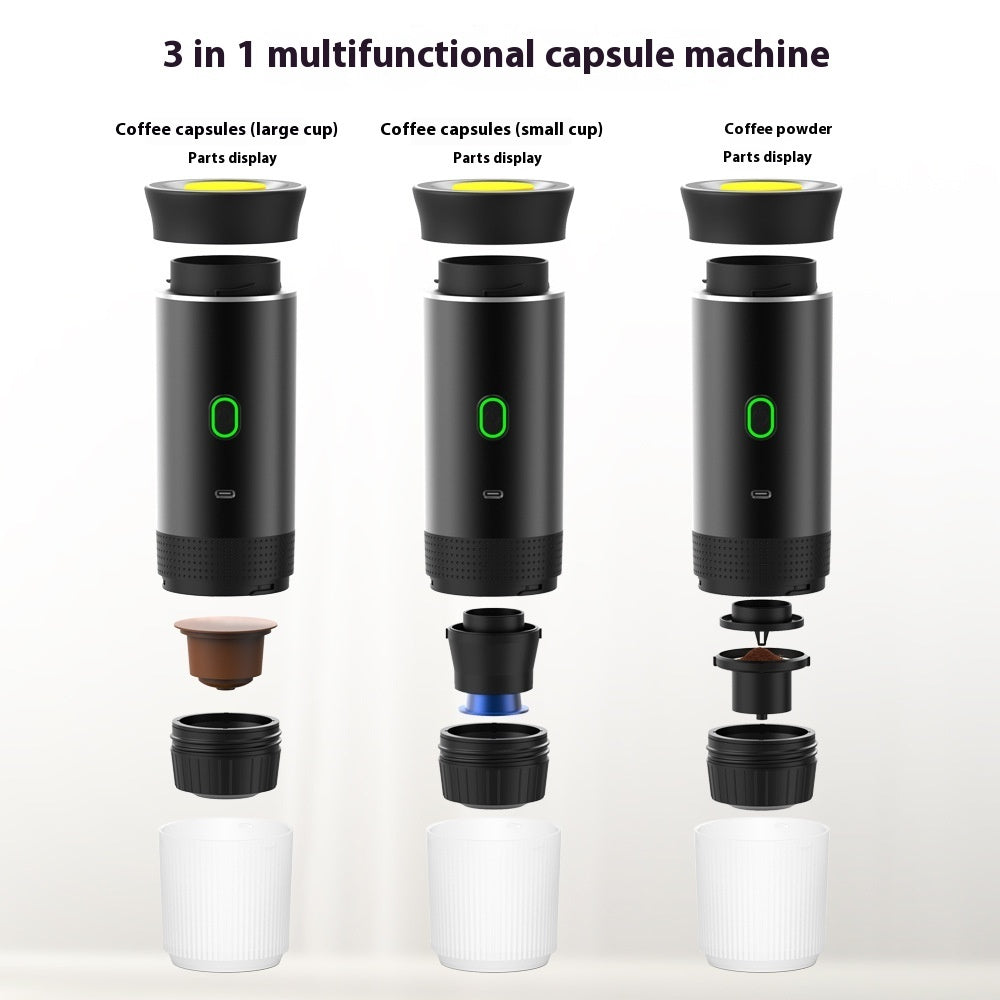 Portable Travel 3 In1 Coffee Espresso Maker - Blixsy