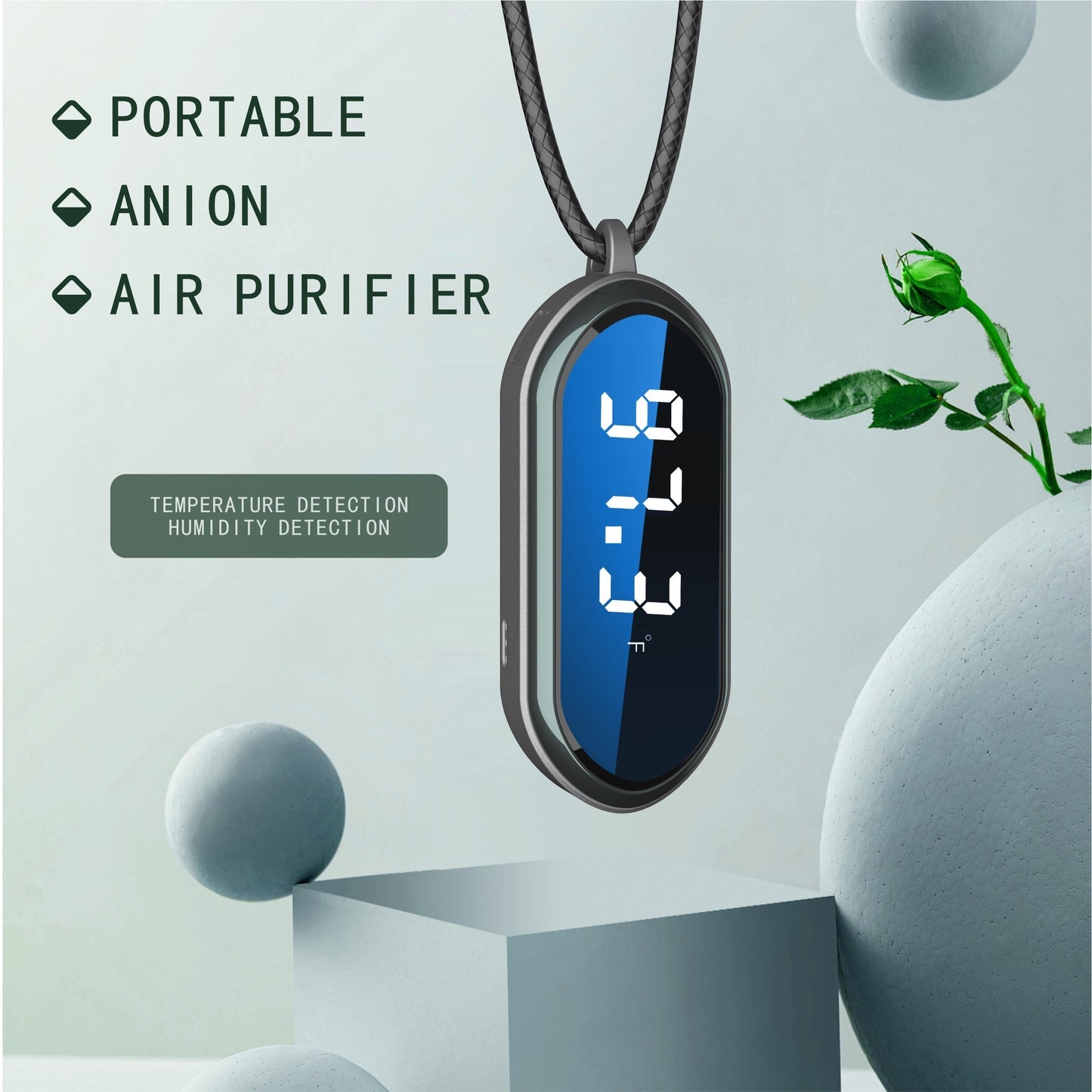 Portable And Wears Negative Ions Air Purifier - Blixsy