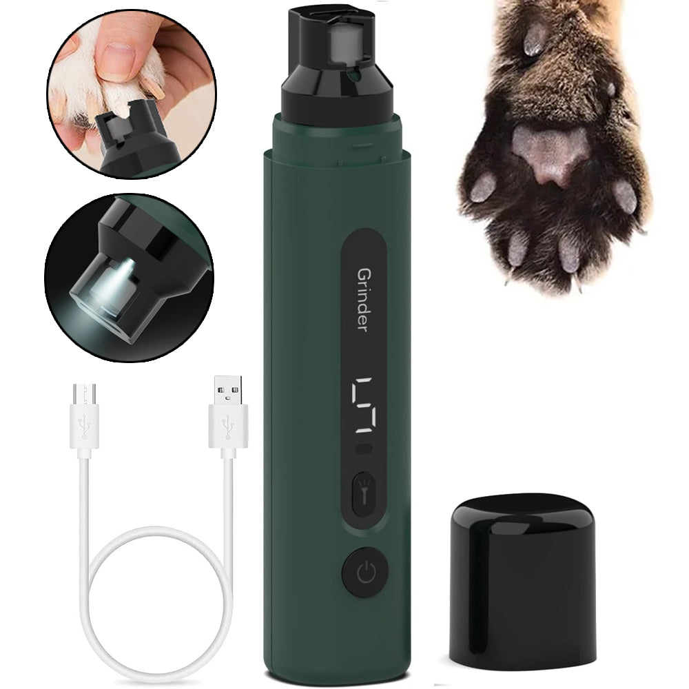 Quiet rechargeable electric pet nail grinder