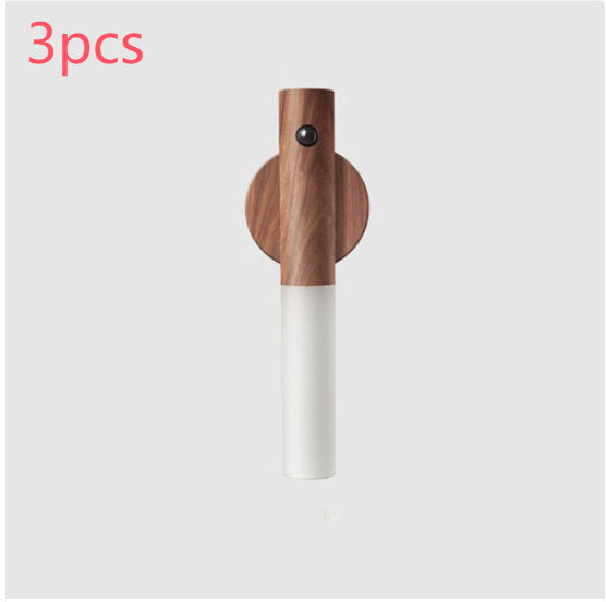 Auto LED USB Magnetic Wood Wireless Night Light - Blixsy