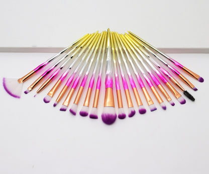 Colorful diamond handle makeup brush