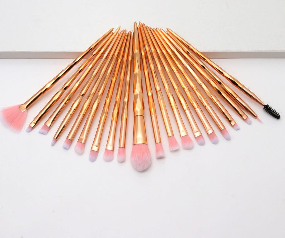 Colorful diamond handle makeup brush