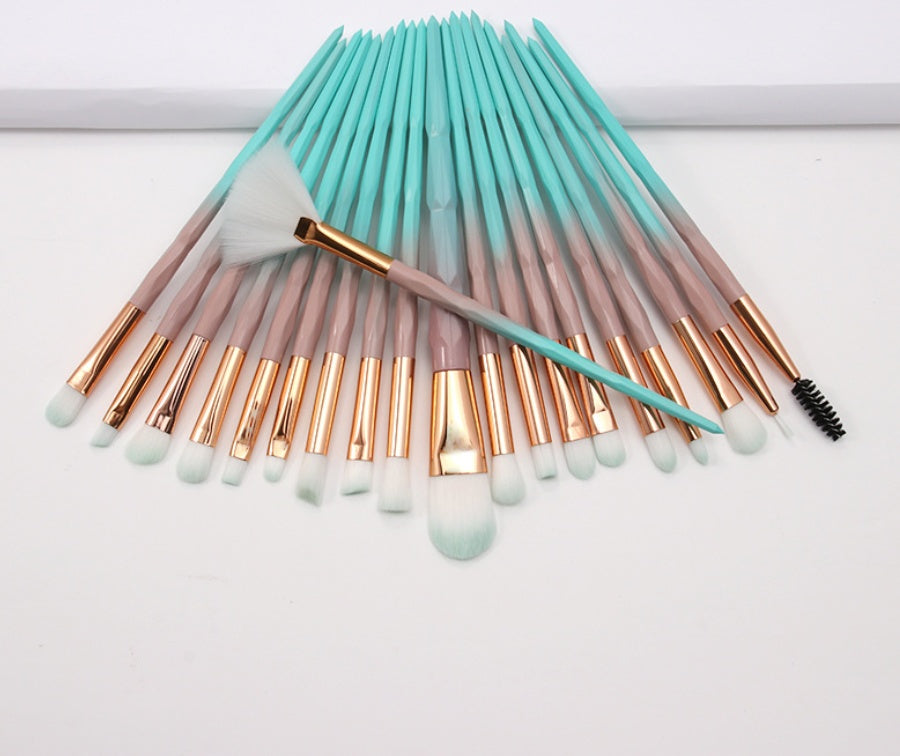 Colorful diamond handle makeup brush