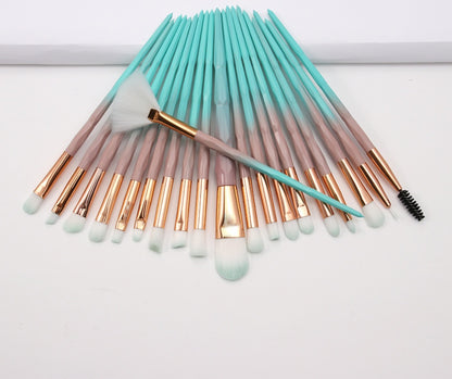 Colorful diamond handle makeup brush