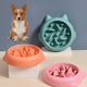 Anti-gulp slow feeder dog cat bowl