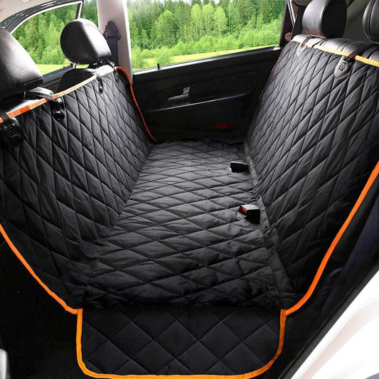Detachable waterproof dog car rear seat cover mat