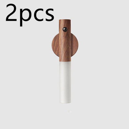 Auto LED USB Magnetic Wood Wireless Night Light - Blixsy