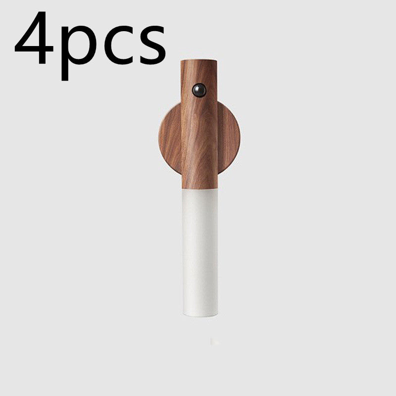 Auto LED USB Magnetic Wood Wireless Night Light - Blixsy