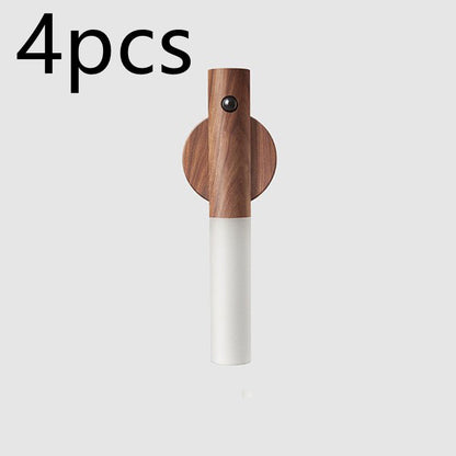 Auto LED USB Magnetic Wood Wireless Night Light - Blixsy