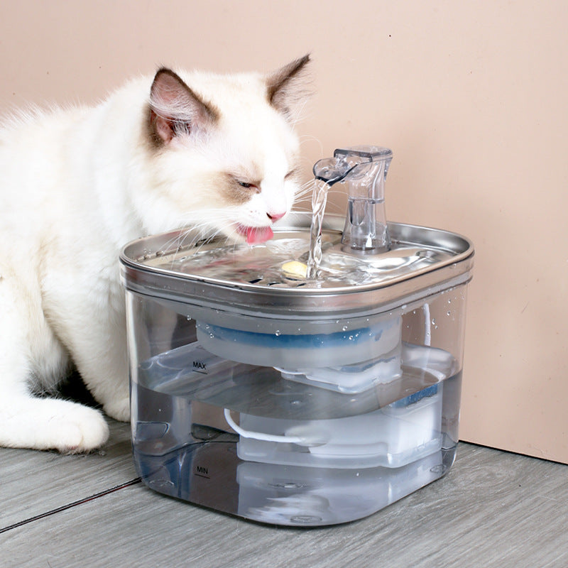 Automatic circulating pet water fountain